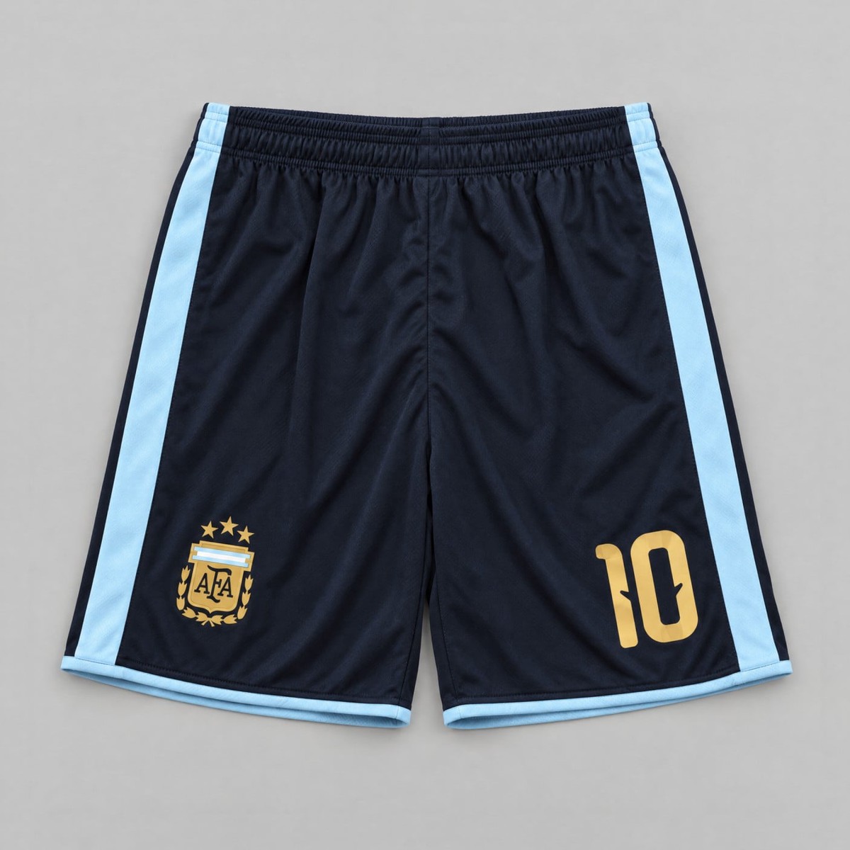 #10 Lionel Messi Argentina Soccer Shorts