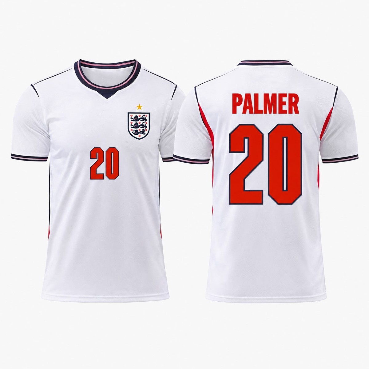 #20 Cole Palmer England Soccer Jersey