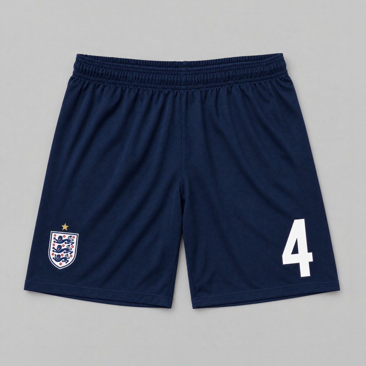 #4 Declan Rice England Red Navy Soccer Shorts