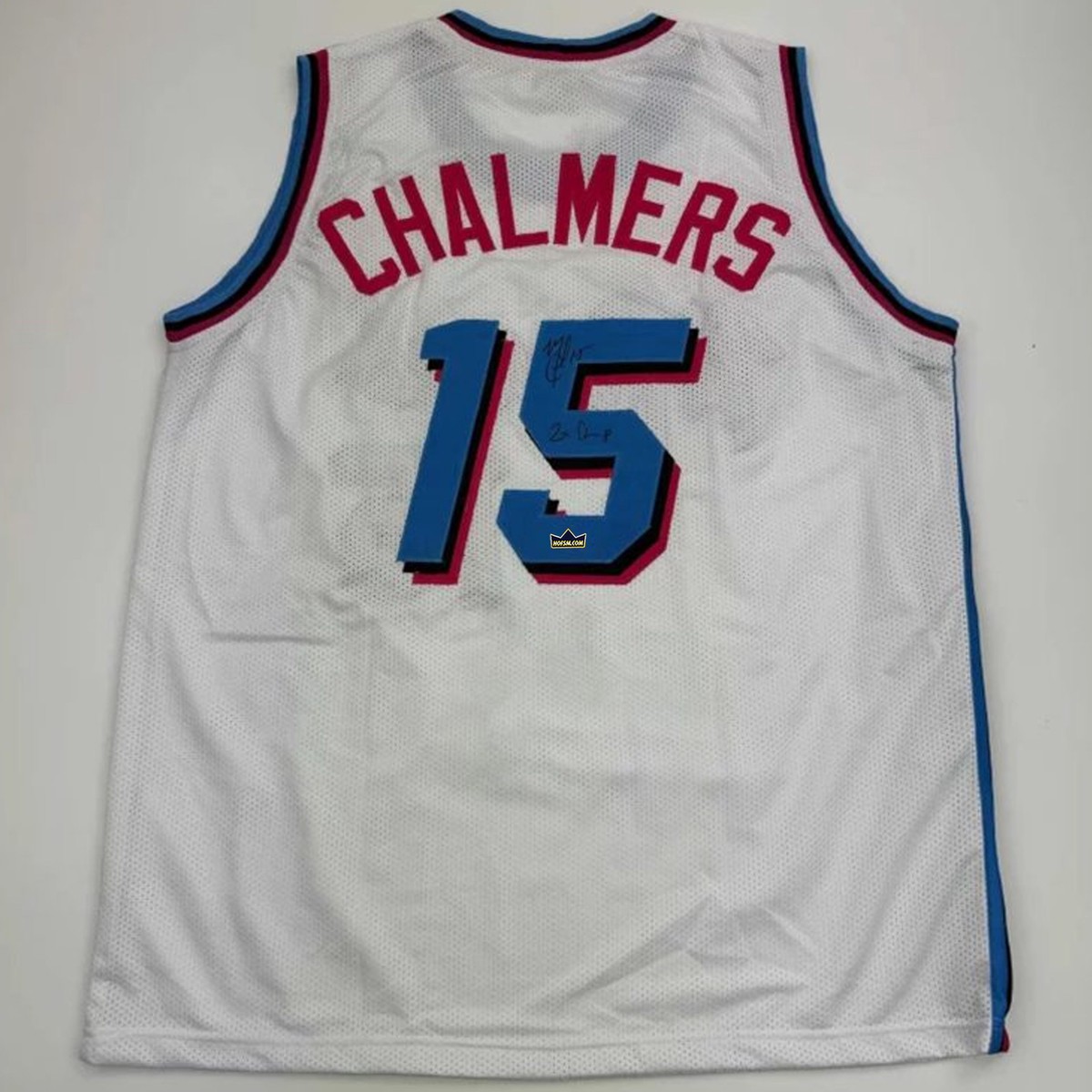 Autographed Mario Chalmers #15 Miami Basketball Jersey