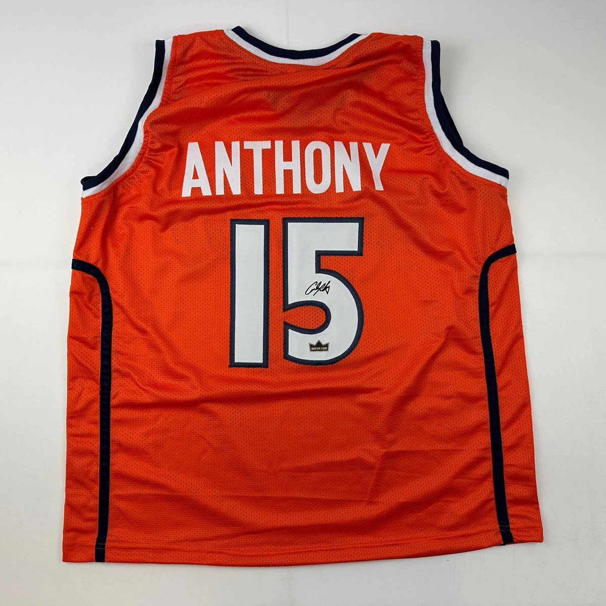 Carmelo Anthony Autographed #15 Syracuse Basketball Jersey