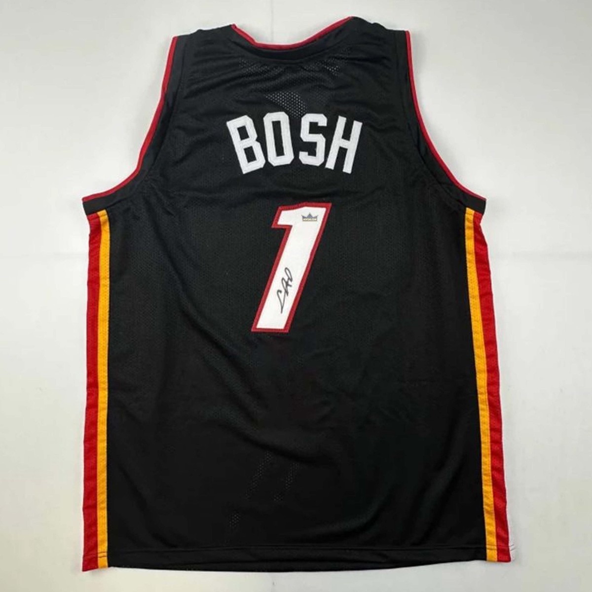 Chris Bosh Autographed #1 Miami Basketball Jersey
