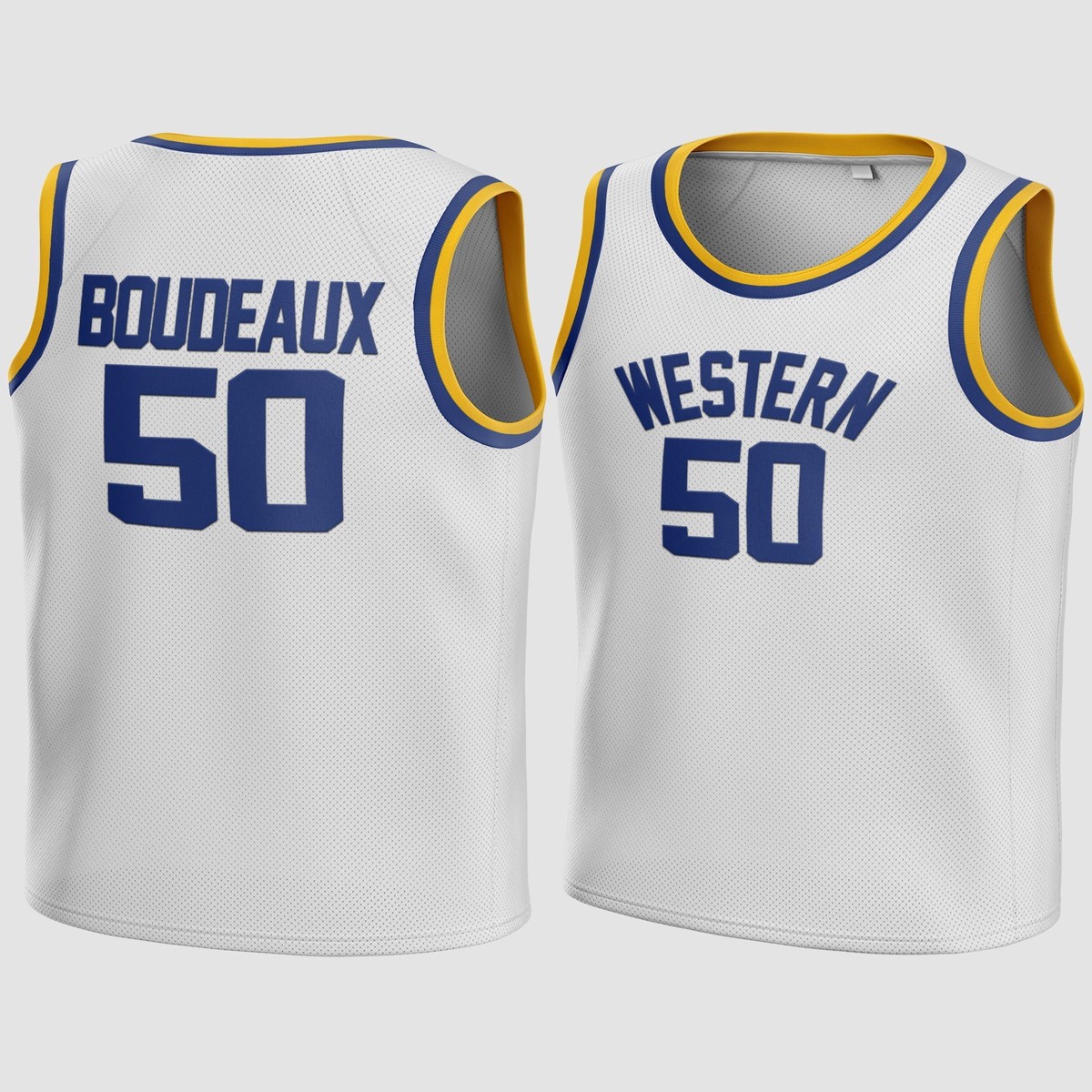 Neon Boudeaux #50 Western Blue Chips Jersey