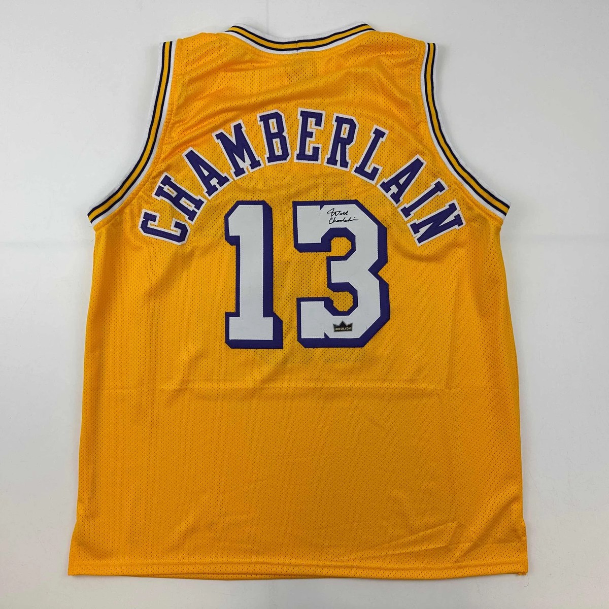 Wilt Chamberlain Autographed #13 Los Angeles Basketball Jersey