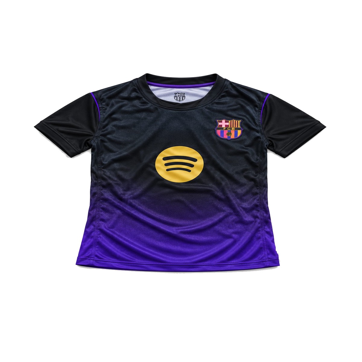 #10 Lamine Yamal Barcelona Black and Purple Youth Soccer Jersey