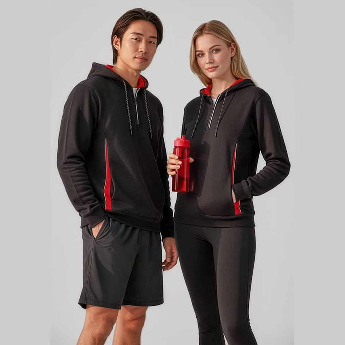 Biz Renegade Unisex 1/2 Zip Hoodie