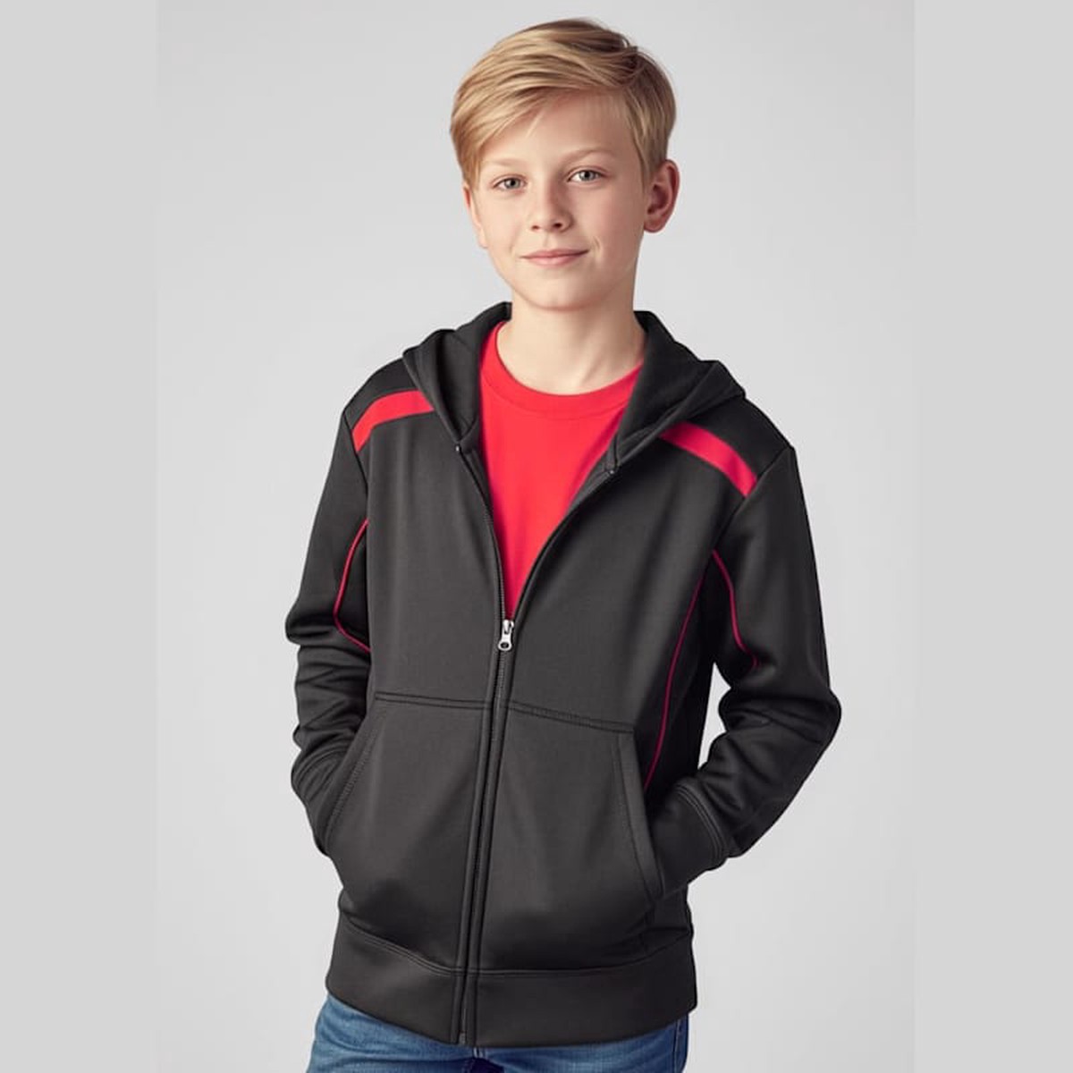 BizCool United Kids Full Zip Hoodie