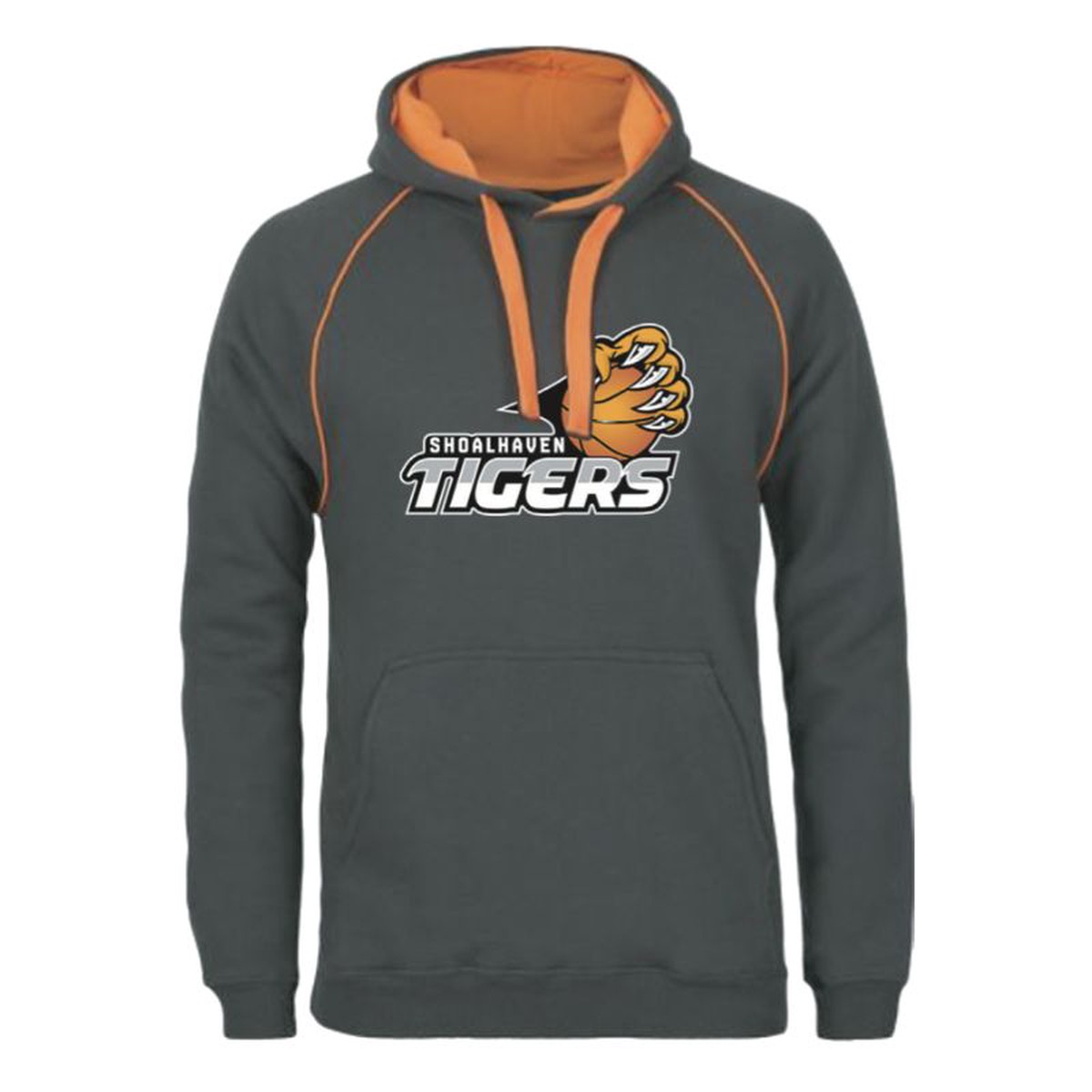Shoalhaven Tigers Basketball Contrast Fleecy Player Hoodie