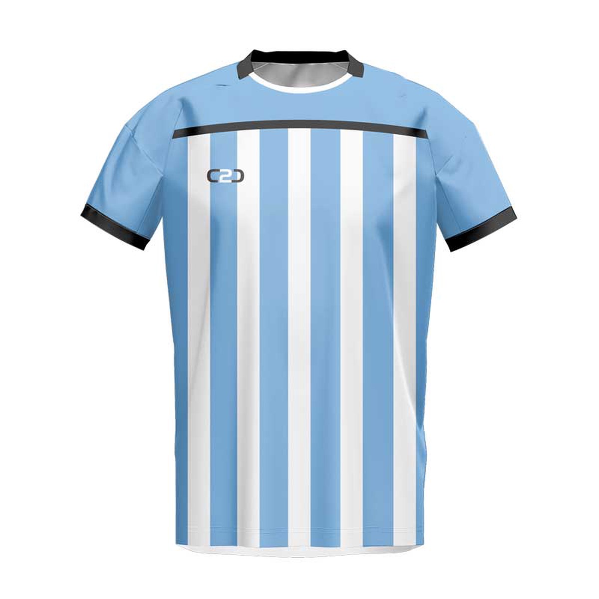 Argentina SlimFit HP Soccer Jersey Crew Neck Design Your Own Custom