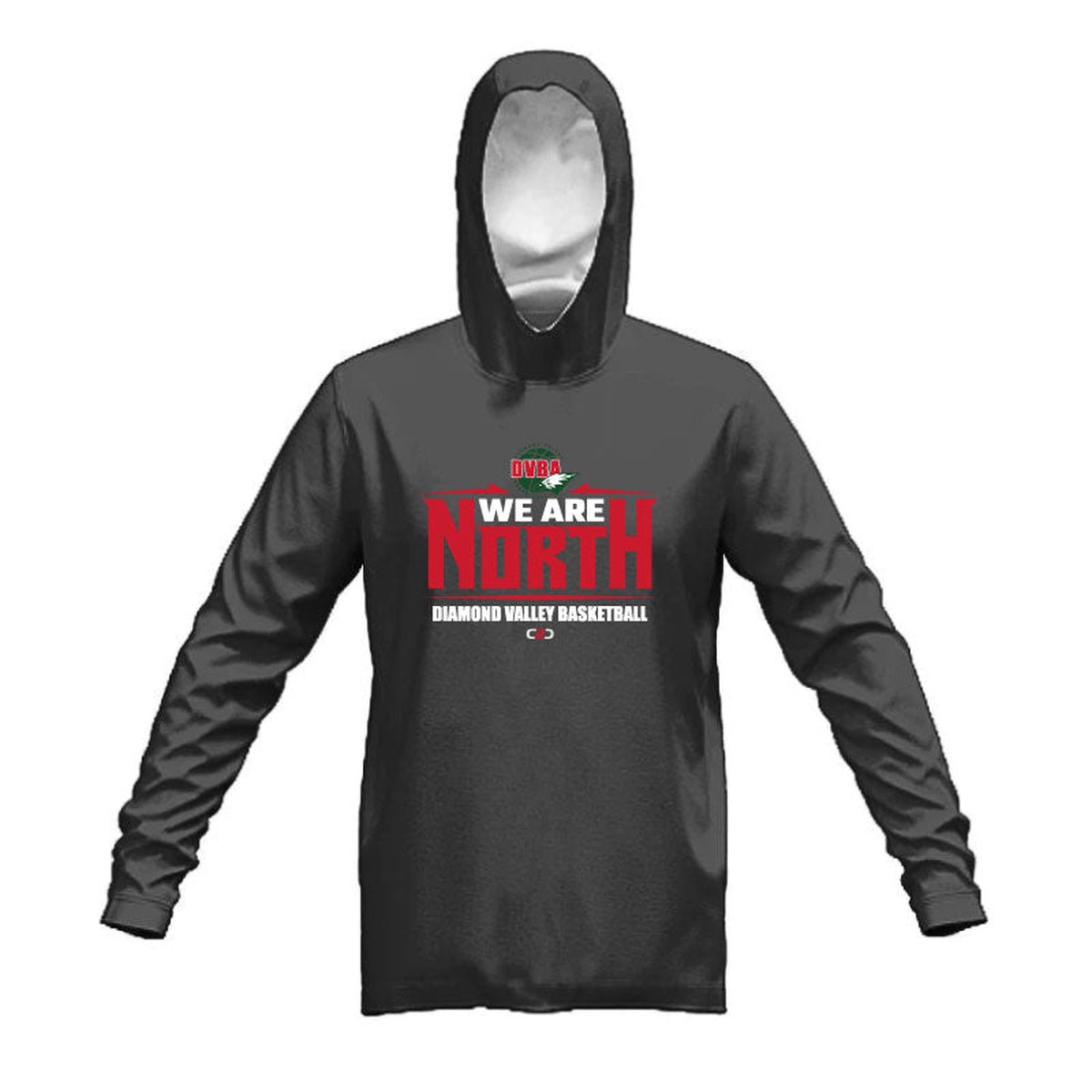 DVBA We Are North Fleece Hoodie Dark Marle Grey (private)