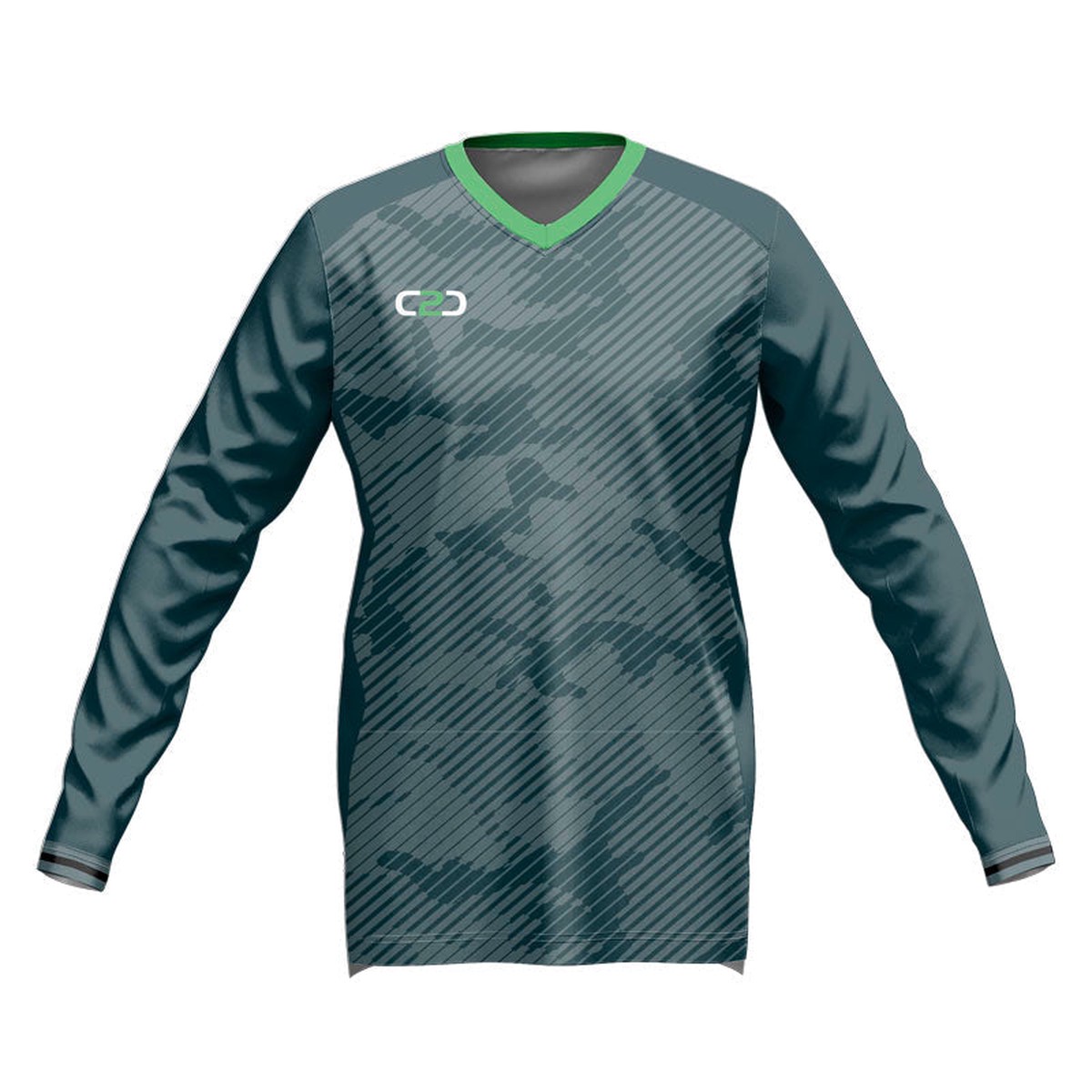CAMO Shirt SlimFit HP Long Sleeve V Neck Warmup Design Your Own Custom