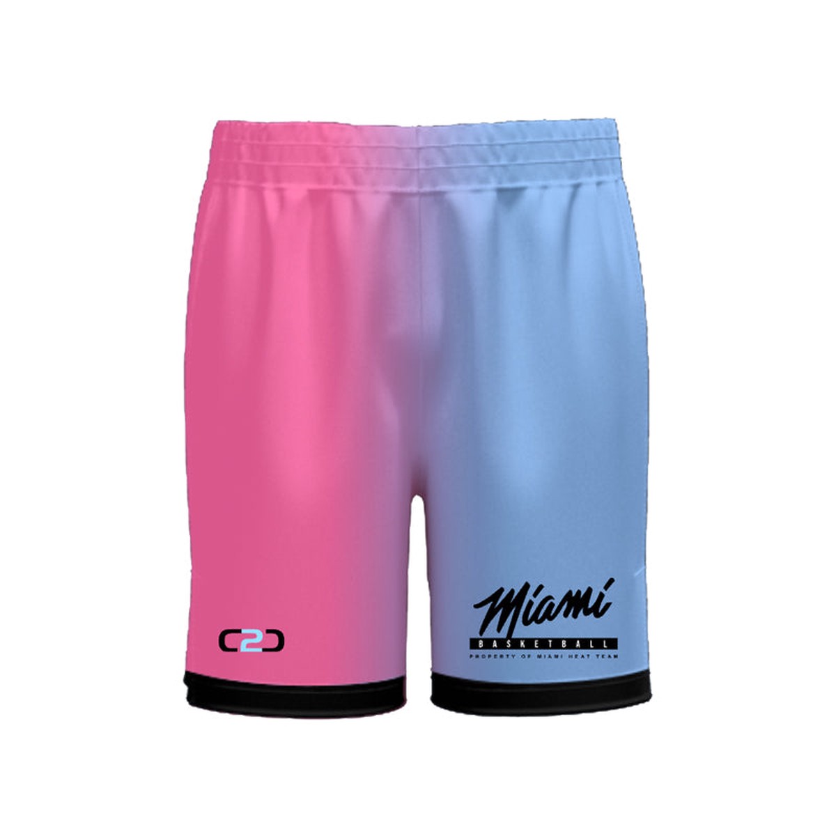 Miami Gradient SlimFit HP Split Pro Shorts Design Your Own