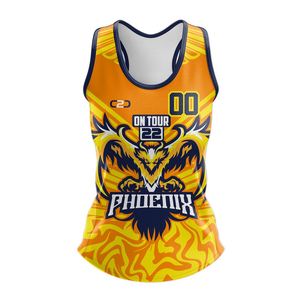 Tour Time Sport Singlet Ladies Racerback Design Your Own Custom