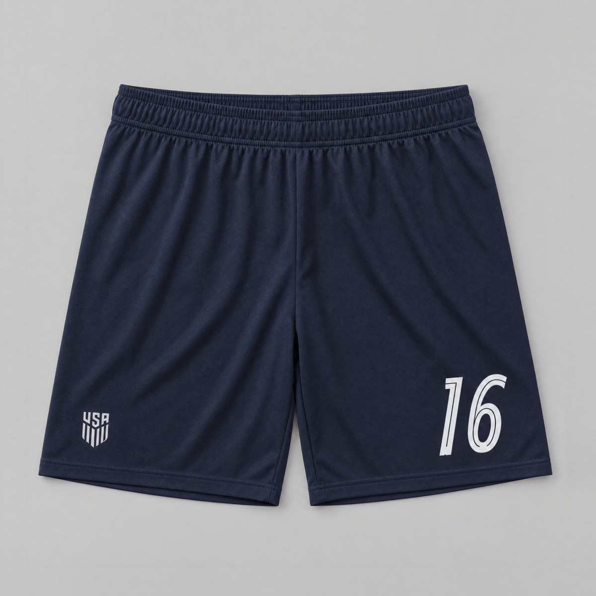 #16 Alex Freeman USA Navy Star Soccer Shorts