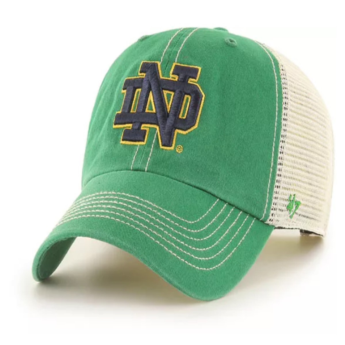 '47 Notre Dame Fighting Irish Kelly Green Trawler Clean Up Adjustable Hat