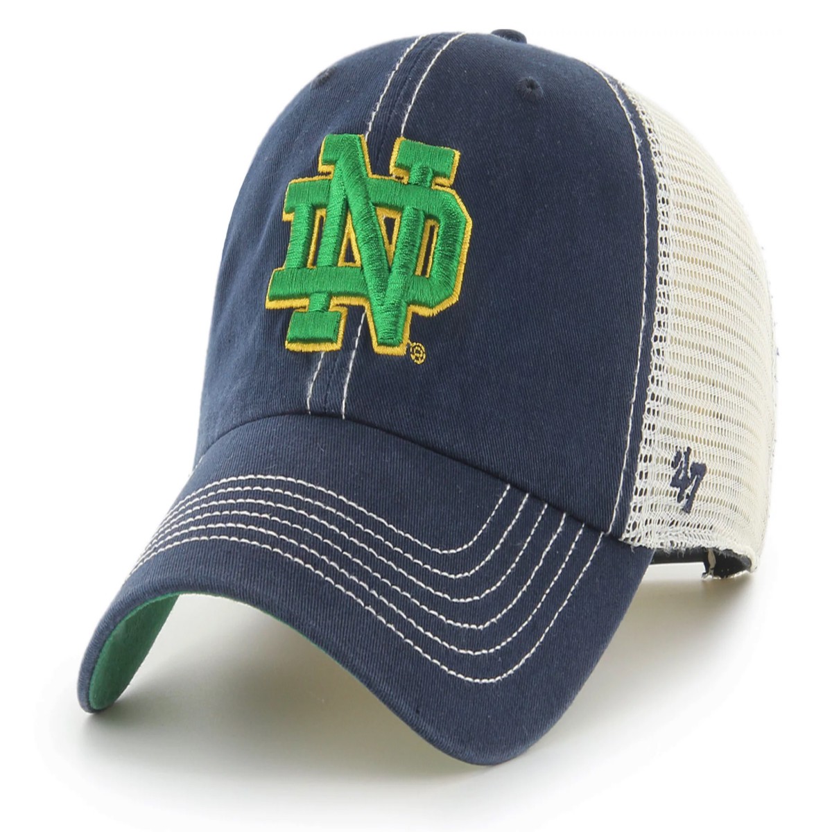 '47 Notre Dame Fighting Irish Navy Trawler Clean Up Adjustable Hat