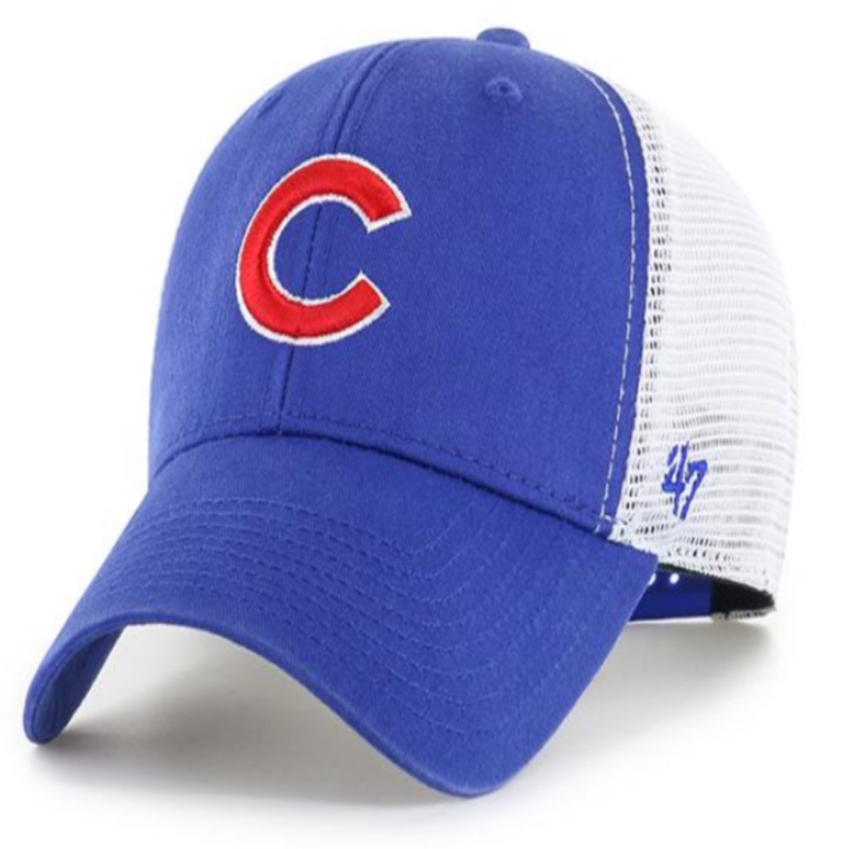 '47 Brand Chicago Cubs Primary Logo Flagship Wash Adjustable Mesh Back Hat